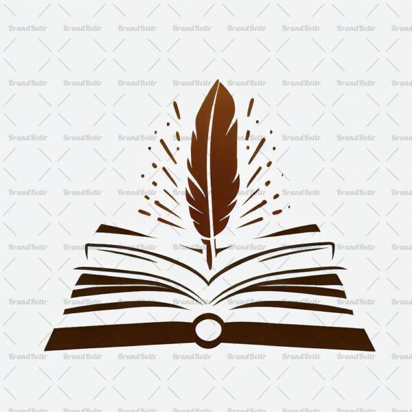 Offenes Buch und Feder